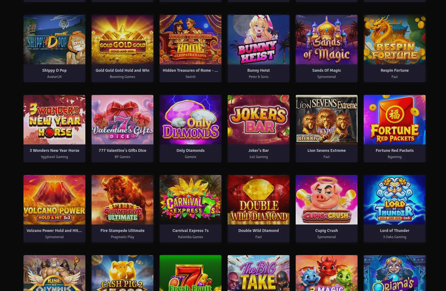 Play2win Casino Login-Bereich und Spielübersicht 2026
